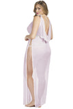 Soft Pink Gown with Empire Waistband in 3X/4X