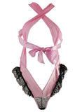 Wrap You Up Pink Satin Bow Teddy in OS