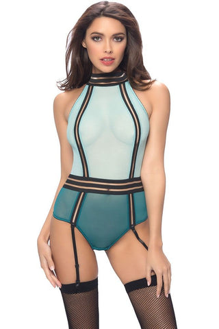 Oceanic Sheer Mesh Teddy in S/M