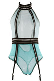 Oceanic Sheer Mesh Teddy in L/XL