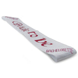 Bachelorette Bride To Be Sash in White