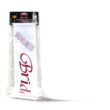 Bachelorette Bride To Be Sash in White