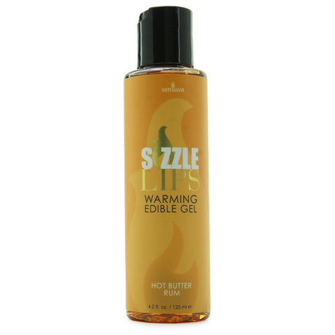 Sizzle Lips Massage Gel 4.2oz/125mL in Hot Butter Rum