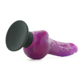 Waterproof Wall Bangers Vibrating Dildo in Purple