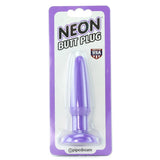 Neon Butt Plug in Purple
