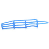 Neon Silicone Cage & Love Ring Set in Blue