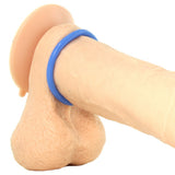 Neon Silicone Cage & Love Ring Set in Blue