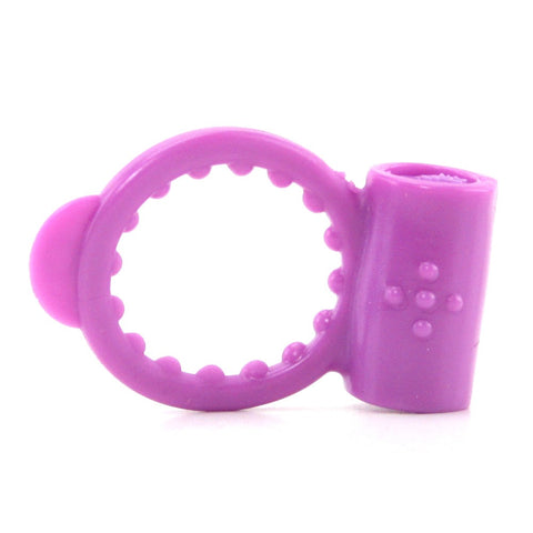 Neon Vibrating Cock Ring in Purple