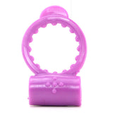 Neon Vibrating Cock Ring in Purple