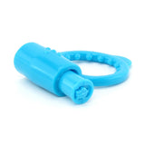 Neon Vibrating Cock Ring in Blue