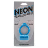 Neon Vibrating Cock Ring in Blue