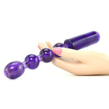 Waterproof Flexible Vibrating Anal Beads in Purple