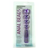 Waterproof Flexible Vibrating Anal Beads in Purple