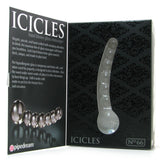 Icicles No. 66 Glass Dildo in Clear