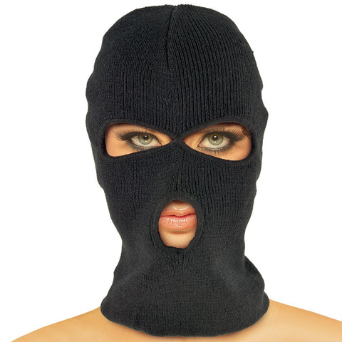 Home Invasion Cotton Hood in Black