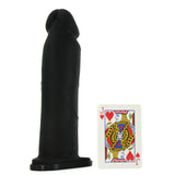 Extreme 9" Vibrating Hollow Silicone Strap-On in Black