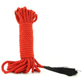 Fetish Fantasy Deluxe 32' Silky Rope in Red