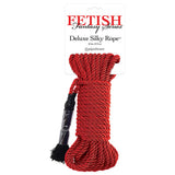 Fetish Fantasy Deluxe 32' Silky Rope in Red