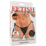 Date Night Remote Control 10X Panties in Black