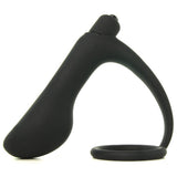 Ass-Gasm Vibrating Cock Ring Plug in Black