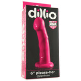 Dillio 6" Please-Her Dildo in Hot Pink