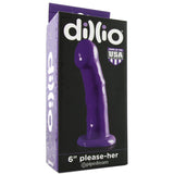 Dillio 6" Please-Her Dildo in Purple