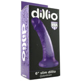 Dillio 6" Slim Dildo in Purple