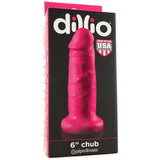 Dillio 6" Chub Dildo in Hot Pink