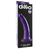 Dillio 7" Slim Dildo in Purple