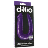 Dillio Double Trouble Dildo in Purple