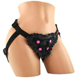 Dillio Fancy Fit Harness in Black/Pink