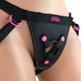 Dillio Perfect Fit Harness in Black/Pink