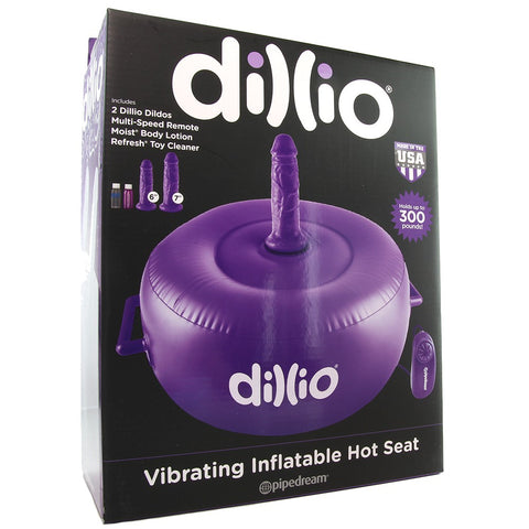 Dillio Vibrating Inflatable Hot Seat in Purple Dildo Dungeon Dillio Vibrating Inflatable Hot Seat in Purple Dildo Dungeon