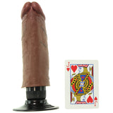 King Cock 6" Vibrating Dildo in Brown