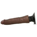 King Cock 7" Vibrating Dildo in Chocolate