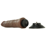 King Cock 7" Vibrating Dildo in Chocolate