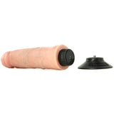 King Cock 8" Vibrating Dildo in Flesh