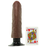 King Cock 8" Vibrating Dildo in Brown