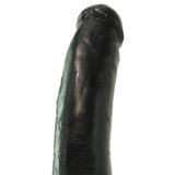 King Cock 9" Vibrating Dildo with Balls in Black