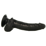 King Cock 9" Vibrating Dildo with Balls in Black