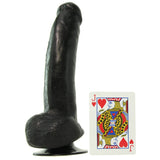 King Cock 9" Vibrating Dildo with Balls in Black