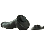 King Cock 9" Vibrating Dildo with Balls in Black