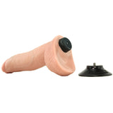 King Cock 9" Vibrating Dildo with Balls in Flesh Tone