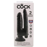 King Cock Vibrating Double Penetrator in Black