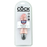 King Cock 5" Vibrating Stiffy in Vanilla