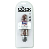 King Cock 5" Vibrating Stiffy in Brown