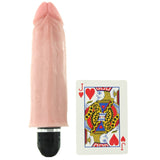 King Cock 6" Vibrating Stiffy in Vanilla