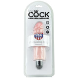 King Cock 6" Vibrating Stiffy in Vanilla