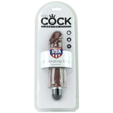 King Cock 6" Vibrating Stiffy in Brown