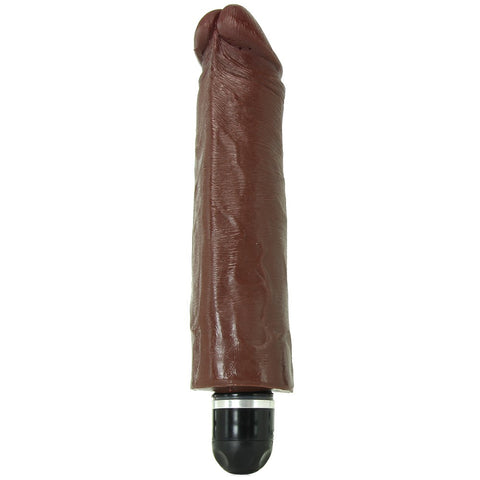 King Cock 7" Vibrating Stiffy in Brown